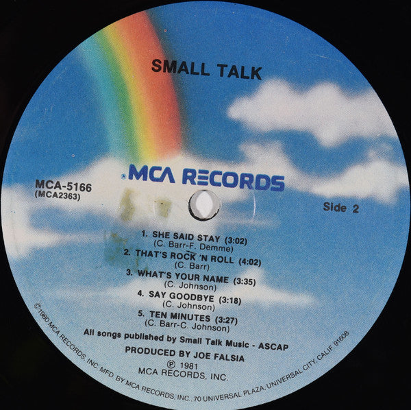 Small Talk (8) : Small Talk (LP, Glo)
