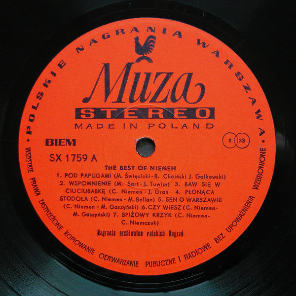 Czesław Niemen : The Best Of Niemen (LP, Comp, Ora)