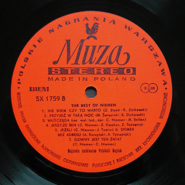 Czesław Niemen : The Best Of Niemen (LP, Comp, Ora)