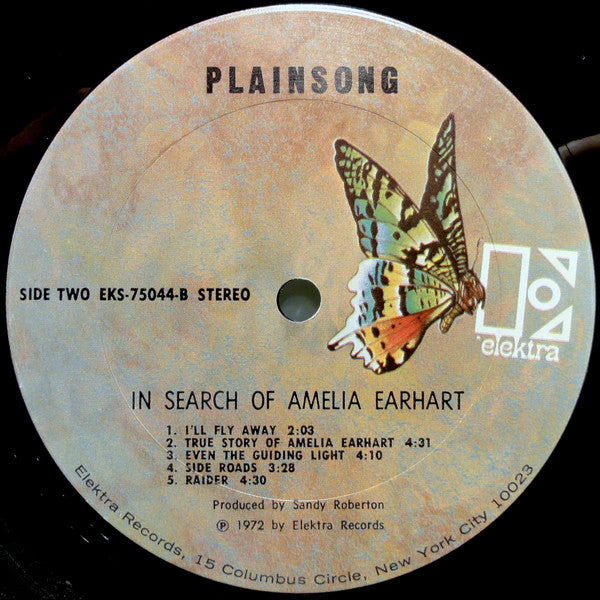 Plainsong : In Search Of Amelia Earhart (LP, Album, Pit)