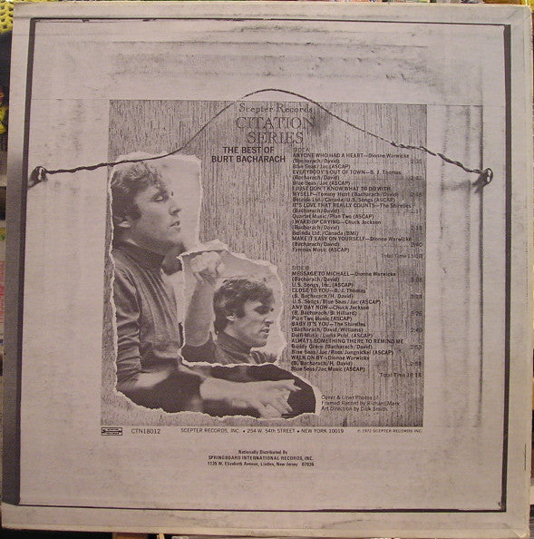 Various : The Best Of Burt Bacharach (LP, Comp)