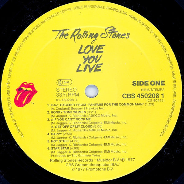 The Rolling Stones : Love You Live (2xLP, Album, RE, Gat)