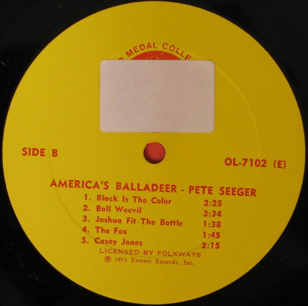 Pete Seeger : America's Balladeer (LP, Comp)