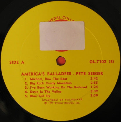 Pete Seeger : America's Balladeer (LP, Comp)