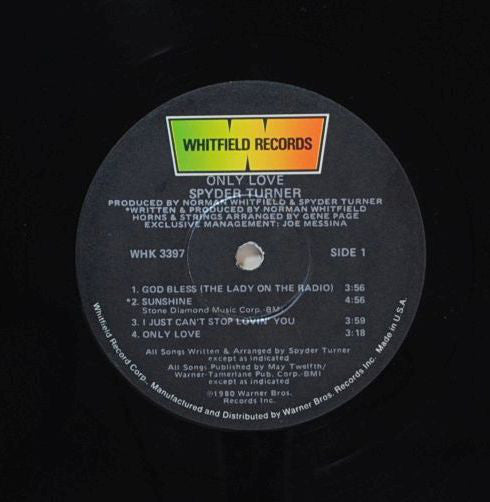 Spyder Turner : Only Love (LP, Album)