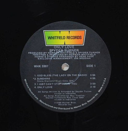 Spyder Turner : Only Love (LP, Album)
