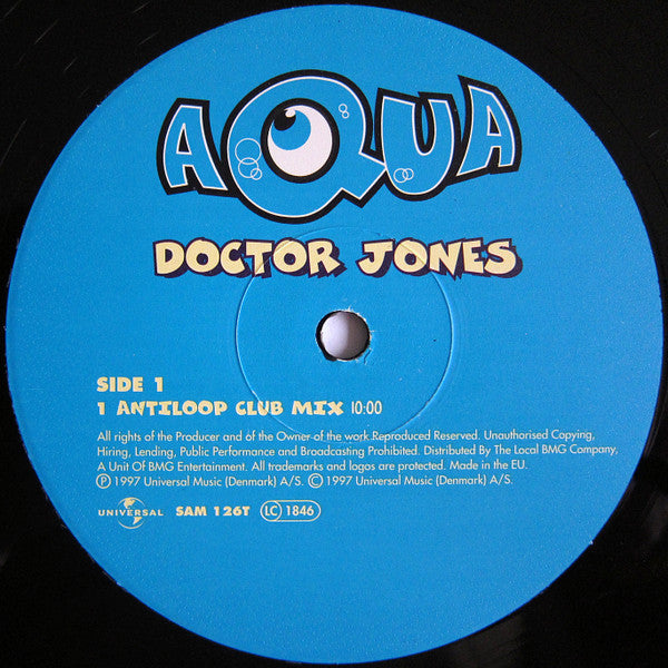 Aqua : Doctor Jones (Antiloop & Metro Mixes) (12", EP)