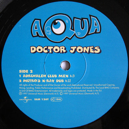 Aqua : Doctor Jones (Antiloop & Metro Mixes) (12", EP)