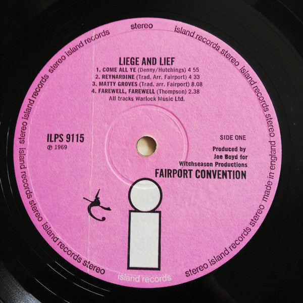 Fairport Convention : Liege & Lief (LP, Album, Rou)