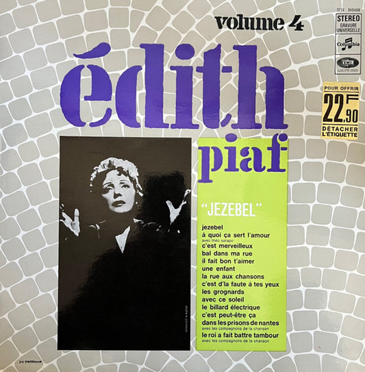 Edith Piaf : Edith Piaf " Jezebel " - Vol. 4 (LP, Comp)