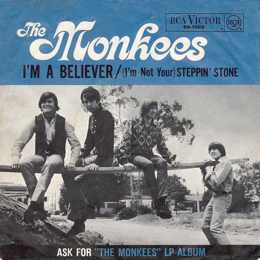 The Monkees : I'm A Believer (7", Single)