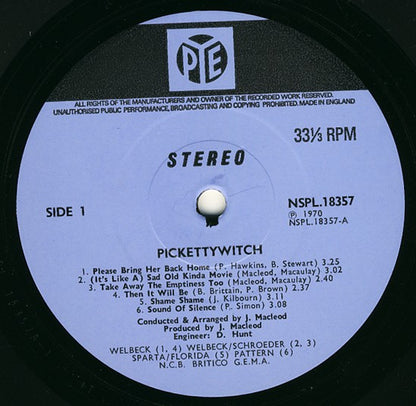 Pickettywitch : Pickettywitch (LP, Album)