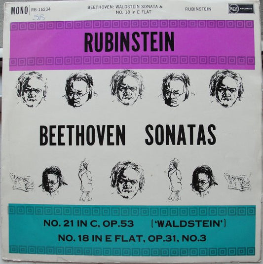 Ludwig van Beethoven - Arthur Rubinstein : Sonatas (LP, Mono)