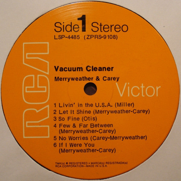 Neil Merryweather & Lynn Carey : Vacuum Cleaner (LP, Album, Roc)