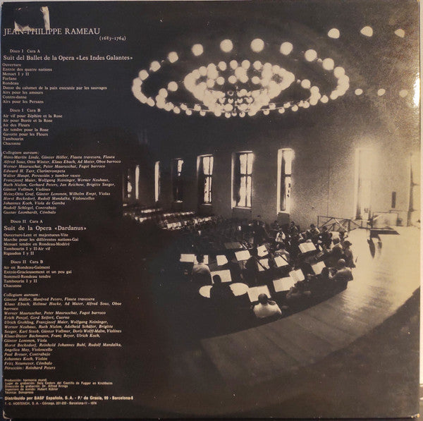 Collegium Aureum, Jean-Philippe Rameau : Suits de óperas festivas (2xLP, Album, Comp, Gat)