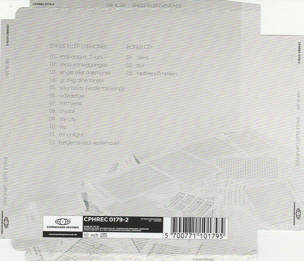 Nik & Jay : Engle Eller Dæmoner (CD, Album + CD, Ltd)