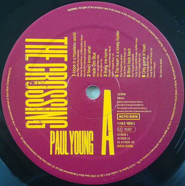 Paul Young : The Crossing (LP, Album)