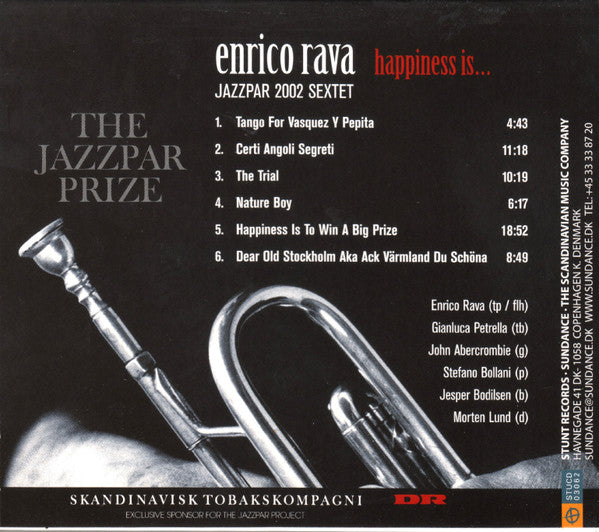 Enrico Rava Jazzpar 2002 Sextet : Happiness Is... (CD, Album)
