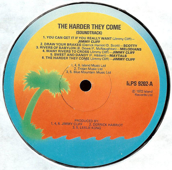 Various : The Harder They Come (Original Soundtrack Recording) (LP, Comp, RE, Gat)