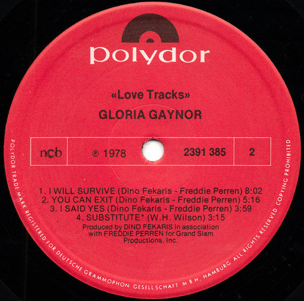 Gloria Gaynor : Love Tracks (LP, Album, RE)