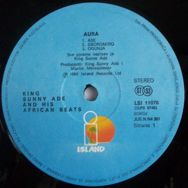 King Sunny Ade & His African Beats : Aura (LP, Album)