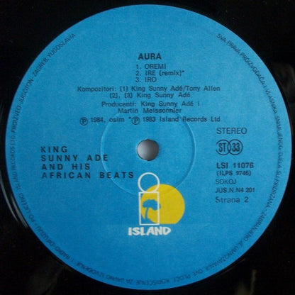 King Sunny Ade & His African Beats : Aura (LP, Album)