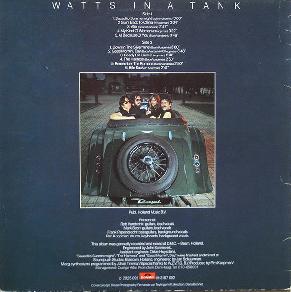 Diesel (5) : Watts In A Tank (LP, Album)