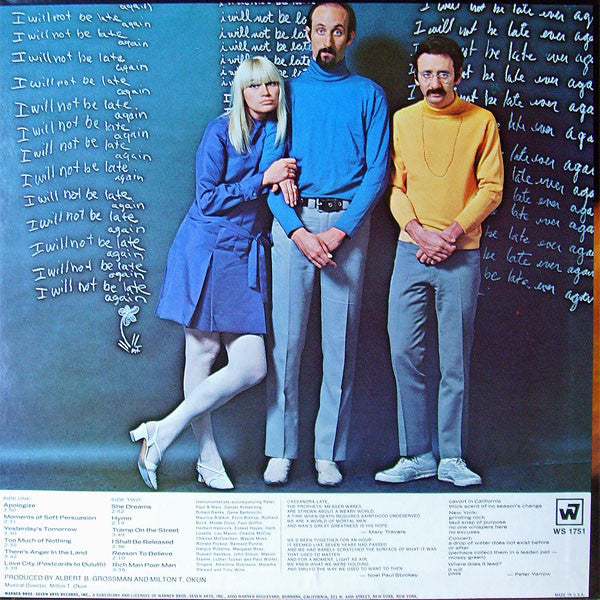 Peter, Paul & Mary : Late Again (LP, Album, Ter)