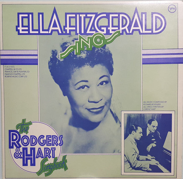 Ella Fitzgerald : Sings The Rodgers & Hart Songbook (2xLP, Album, Mono, RE, Gat)