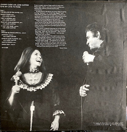 Johnny Cash With June Carter : Give My Love To Rose (LP, Album, Comp, Pit)