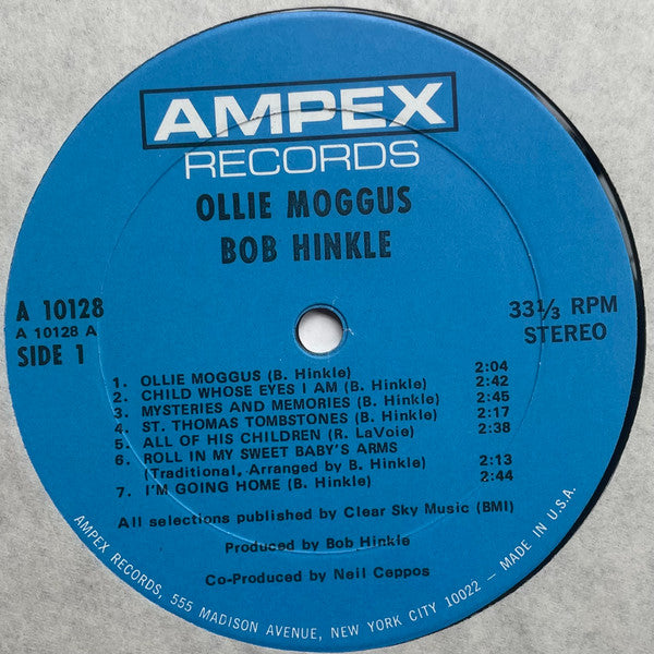 Bob Hinkle : Ollie Moggus (LP, Album, ARP)