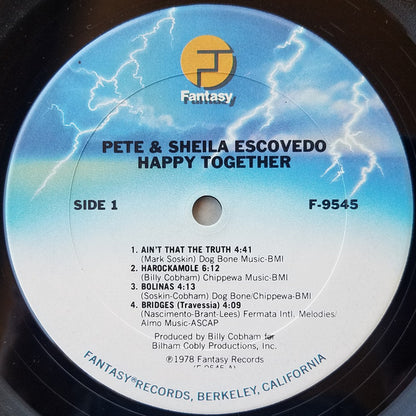 Pete & Sheila Escovedo : Happy Together (LP, Album)