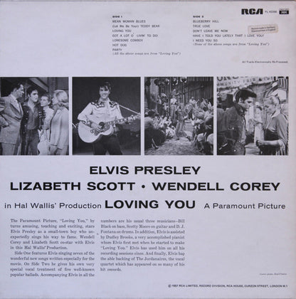 Elvis Presley : Loving You (LP, Album, RE, Ger)