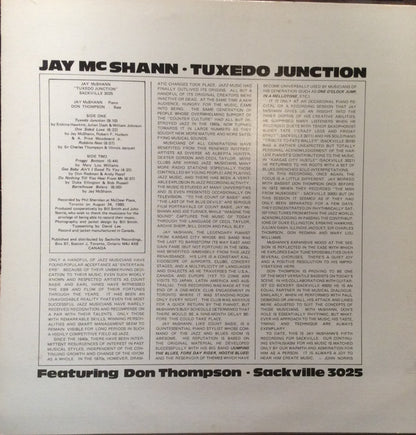 Jay McShann Featuring Don Thompson (2) : Tuxedo Junction (LP, Album)