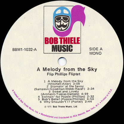 Flip Phillips Fliptet : A Melody From The Sky (LP, Comp, Mono, RM)