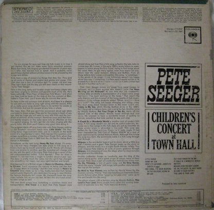 Pete Seeger : Children's Concert At Town Hall (LP, Album)