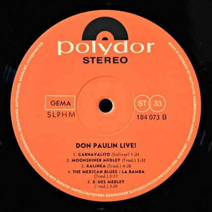 Don Paulin : Don Paulin Live (LP, Album)