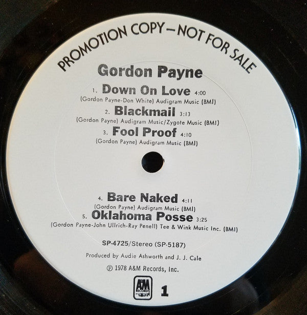 Gordon Payne : Gordon Payne (LP, Promo)