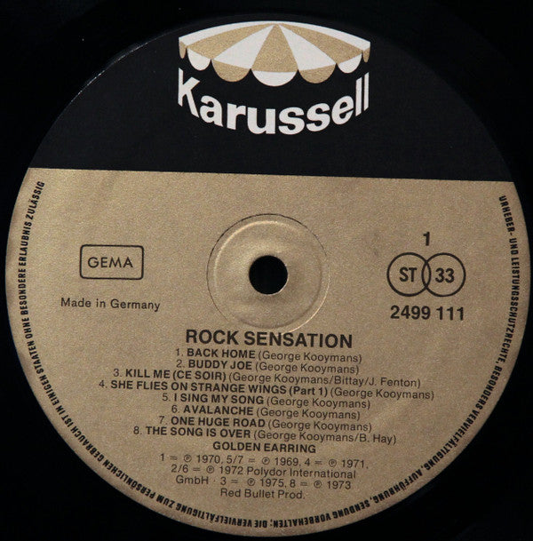 Golden Earring : Rock Sensation (LP, Comp)