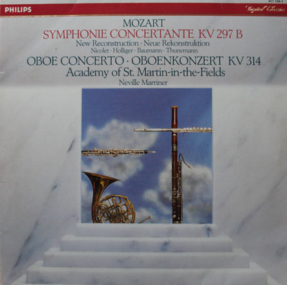 Wolfgang Amadeus Mozart, The Academy Of St. Martin-in-the-Fields · Sir Neville Marriner : Symphonie Concertante KV 297 B / Oboe Concerto KV 314 (LP)