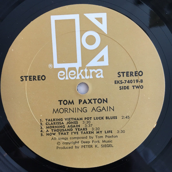 Tom Paxton : Morning Again (LP, Album, All)