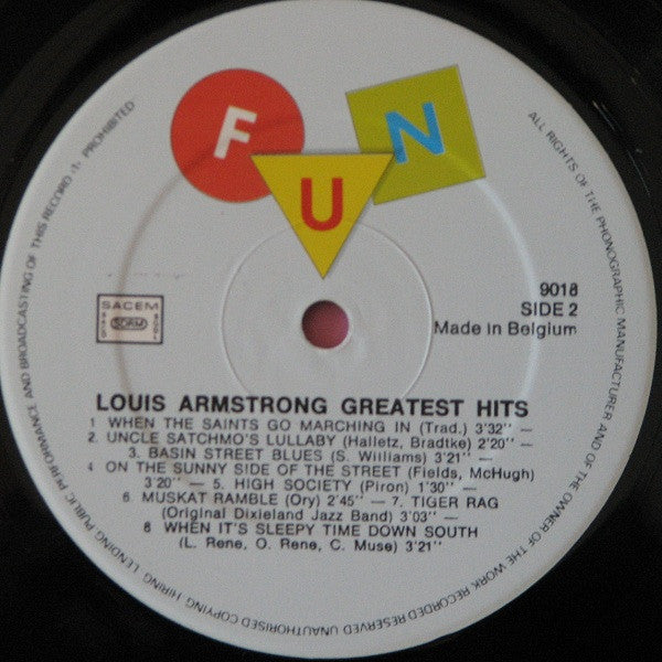 Louis Armstrong : Greatest Hits (LP, Comp)