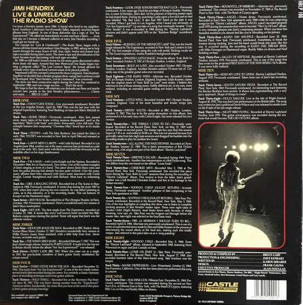Jimi Hendrix : Live & Unreleased The Radio Show (5xLP, Comp + Box)