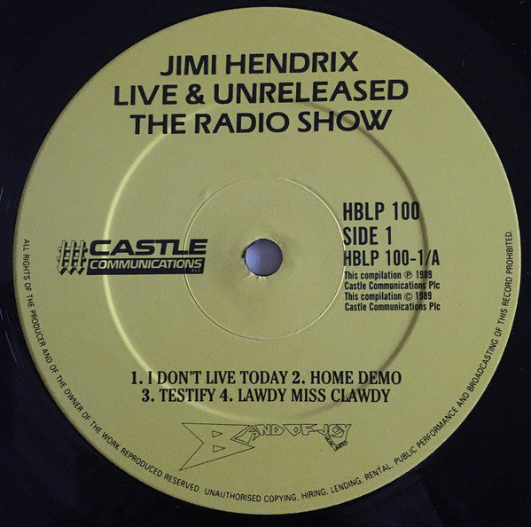 Jimi Hendrix : Live & Unreleased The Radio Show (5xLP, Comp + Box)