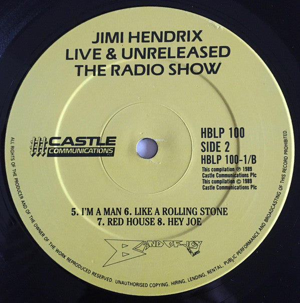 Jimi Hendrix : Live & Unreleased The Radio Show (5xLP, Comp + Box)