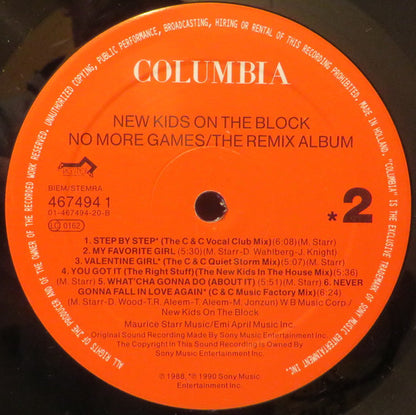 New Kids On The Block : No More Games (The Remix Album) (LP, Album)