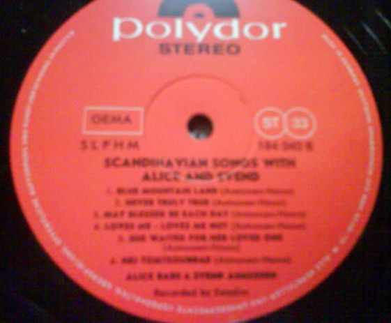 Alice Babs & Svend Asmussen : Scandinavian Songs With Alice And Svend (LP, Album)