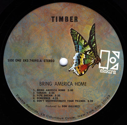 Timber (6) : Bring America Home (LP, Album)