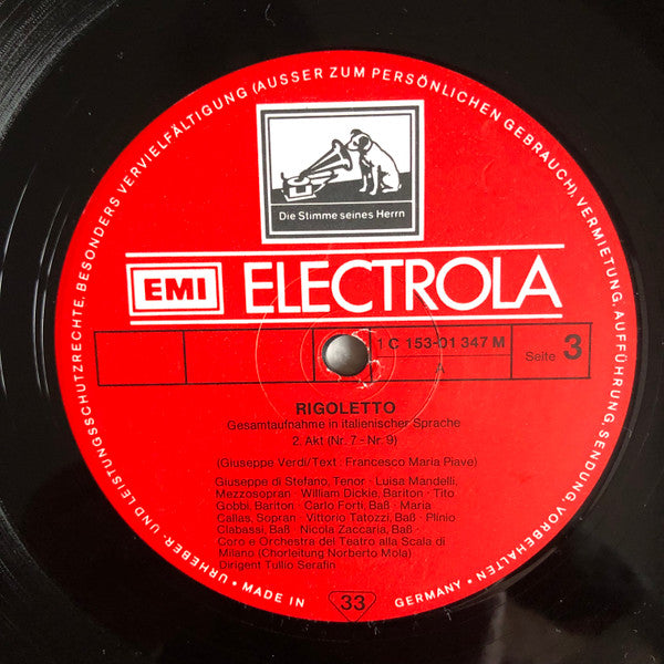 Giuseppe Verdi, Maria Callas · Giuseppe di Stefano, Tito Gobbi, Nicola Zaccaria · Tullio Serafin, Coro Del Teatro Alla Scala  E Orchestra Del Teatro Alla Scala : Rigoletto (2xLP + Box)