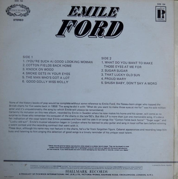 Emile Ford : Emile Ford (LP, Comp)